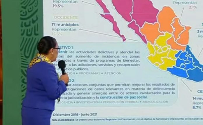 Dividen a México en 5 regiones para atender violencia Dividen a México en 5 regiones para atender violencia