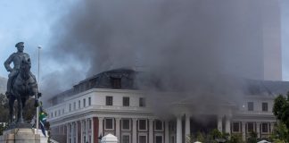 incendio de Sudáfrica