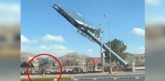hombre casi muere por anuncio espectacular