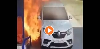 Hombre utilizó encendedor mientras cargaba gasolina