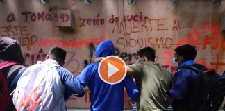 VIDEO: Normalistas protestaron en la embajada de Israel en México