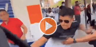 VIDEO: Presunto militar golpea a reportero en Chiapas