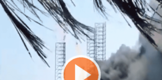VIDEO: Reportan incendio en plataforma petrolera de Veracruz