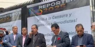 Periodistas protestaron en el Senado