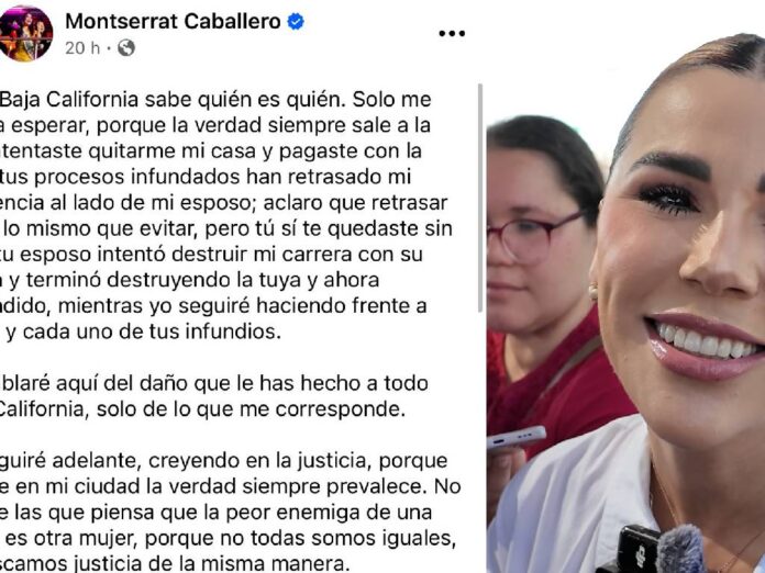 Alcaldesa de Tijuana se lanzó contra Marina del Pilar