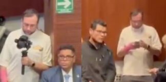 reapareció el colaborador de Noroña que empujó "Alito"