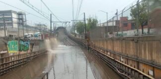 lluvia en la CDMX Metro